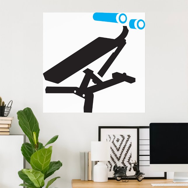 Gym Exercise Equipment Icon Poster (Creator Uploaded)