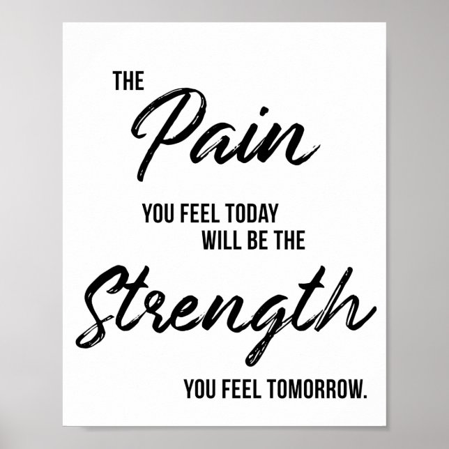 Gym, Exercise, Workout Motivational Wall Art (Front)