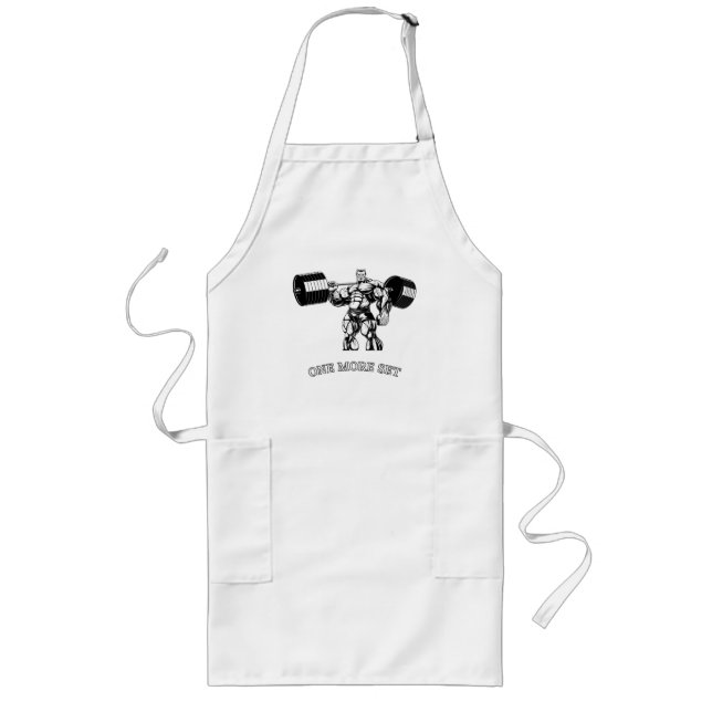 Gym & fitness bodybuilder long apron (Front)