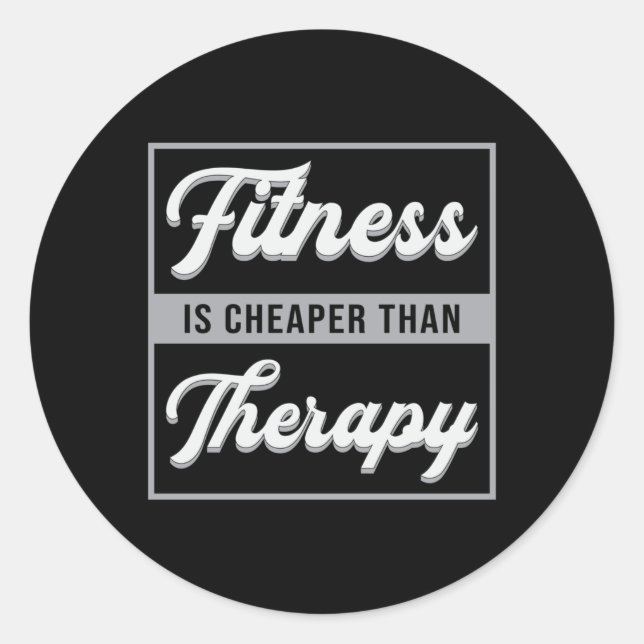 Gym Fitness Dance Dancing Sport Workout Gift Idea Classic Round Sticker (Front)