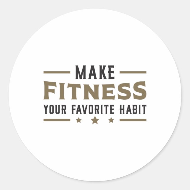 Gym Fitness Work Dance Workout Sport Dancing Gift Classic Round Sticker (Front)