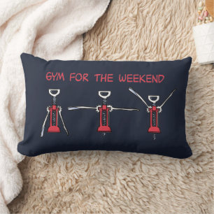 Gym for the weekend lumbar pillow