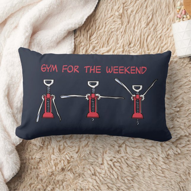 Gym for the weekend lumbar pillow (Blanket)