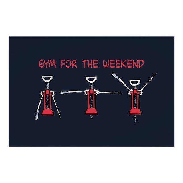 Gym for the weekend poster (Front)