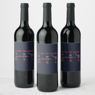 Gym for the weekend wine label