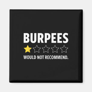 Gym Funny Fitness Burpees Bodybuilding Weightlifti Magnet