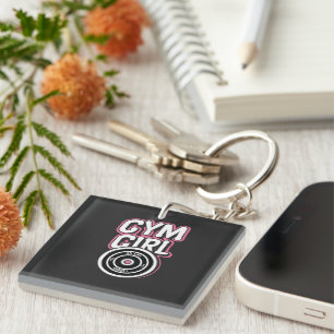 Gym Girl T-Shirt – Strong and Stylish Women’s Work Keychain