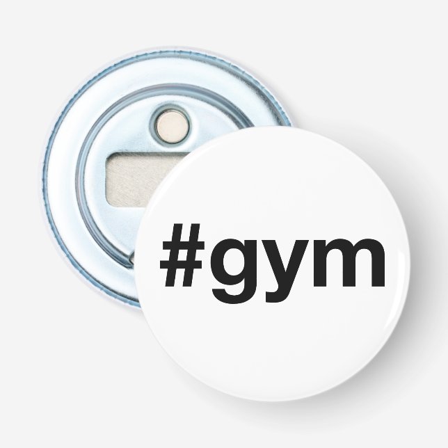 GYM Hashtag Bottle Opener (Front)