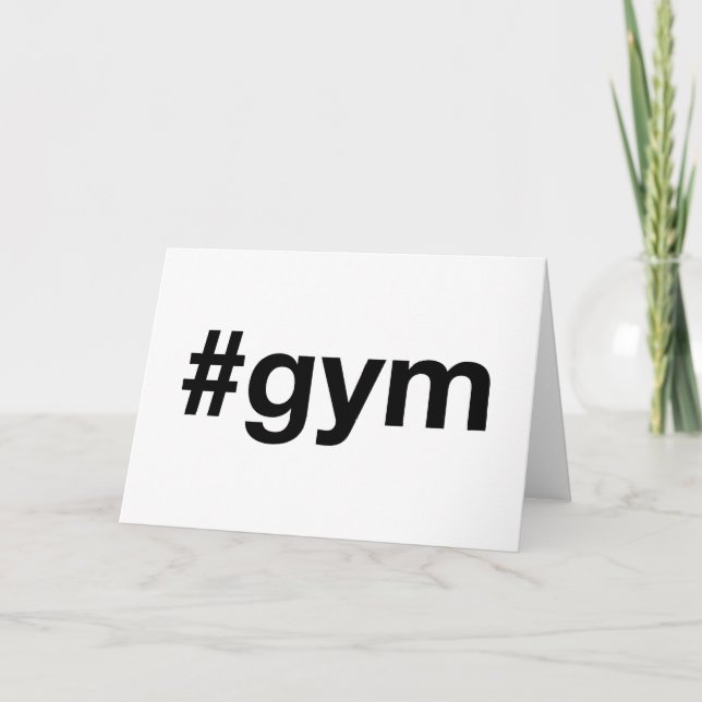 GYM Hashtag Card (Front)