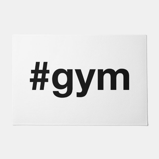 GYM Hashtag Doormat (Front)