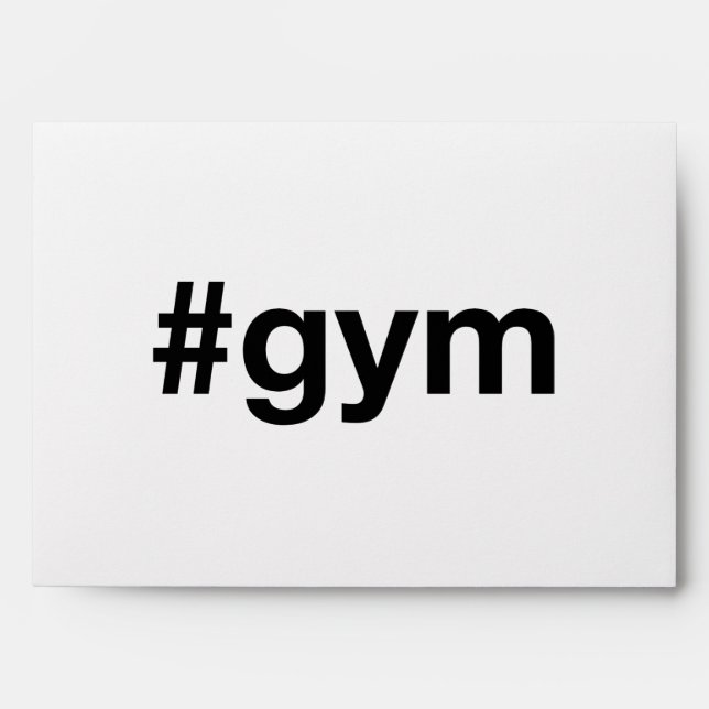 GYM Hashtag Envelope (Front)