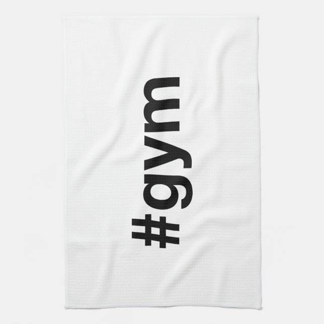 GYM Hashtag Kitchen Towel (Vertical)