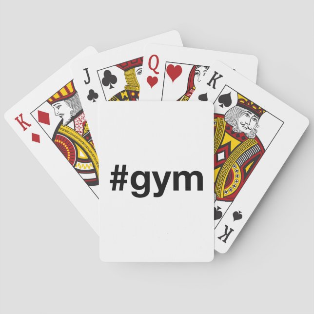 GYM Hashtag Playing Cards (Back)