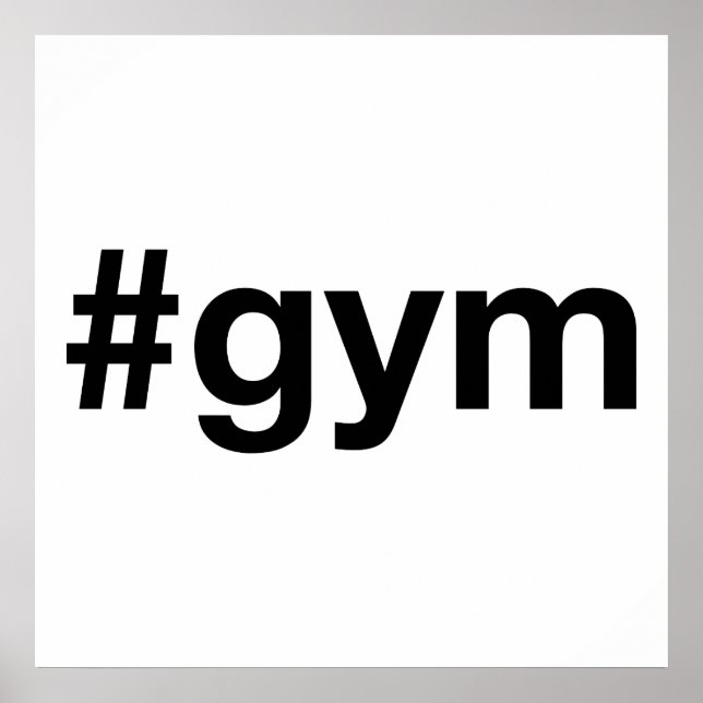 GYM Hashtag Poster (Front)