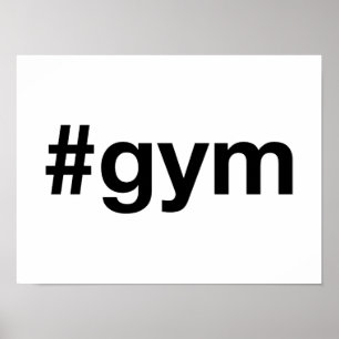 GYM Hashtag Poster