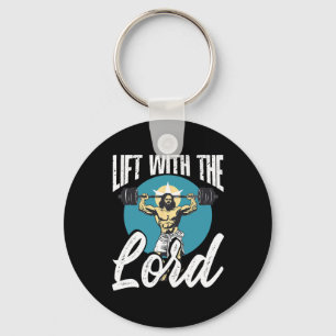 Gym Instructor Christian Beliefs Bodybuilding Jesu Keychain