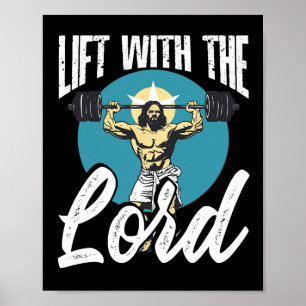 Gym Instructor Christian Beliefs Bodybuilding Jesu Poster