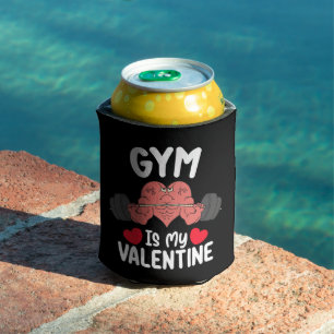 Gym Is My Valentine Day Fitness Workout Sports Can Cooler