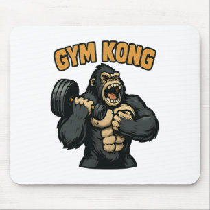 Gym Kong Funny Bodybuilding Fitness Gorilla Beast  Mouse Pad