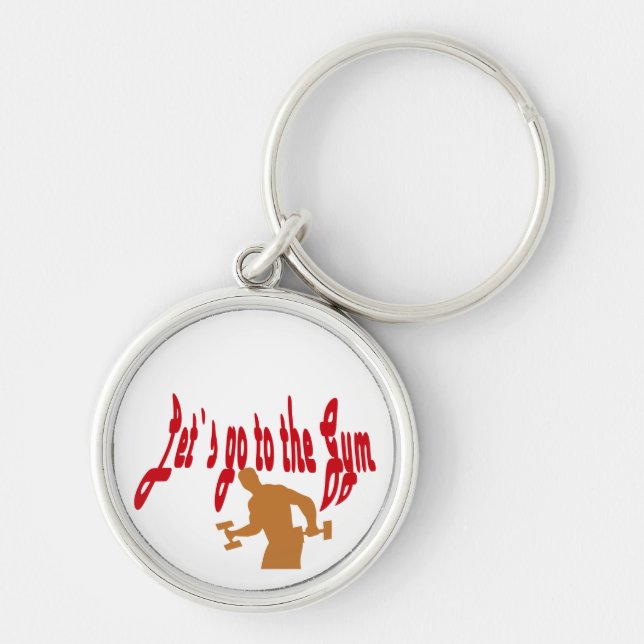 gym lanyard sports keychain (Front)