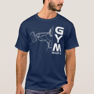 Gym Lion Soldier Lifting Fitness Motivation Design T-Shirt