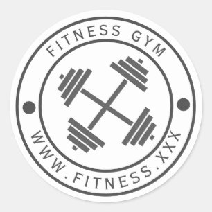 Gym logo Typography Sticker