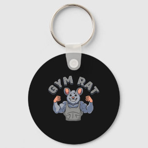 Gym Lover Bodybuilding Workout Funny Gym Rat  Keychain