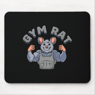 Gym Lover Bodybuilding Workout Funny Gym Rat Mouse Pad