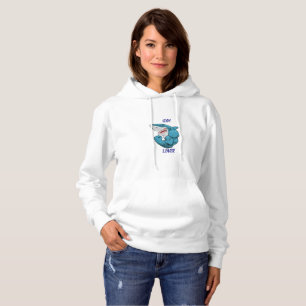 Gym Lover Shark – Funny Fitness Shark Design Hoodie