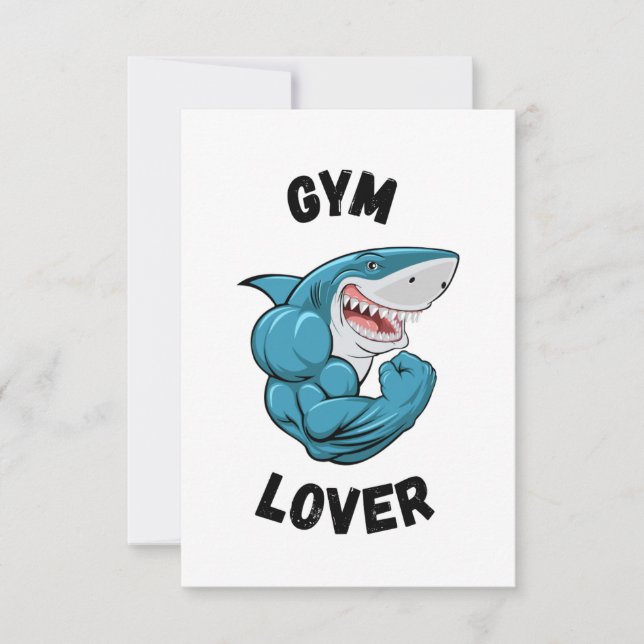 Gym Lover  Thank You Card (Front)