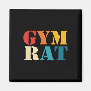 Gym Lover Workout Bodybuilding Retro Alphabet Gym  Magnet