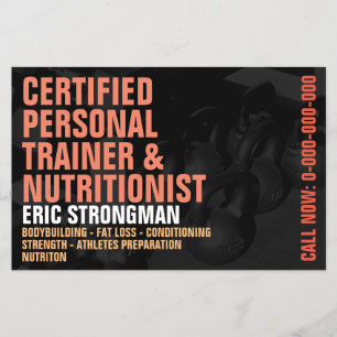 Gym modern style flyer