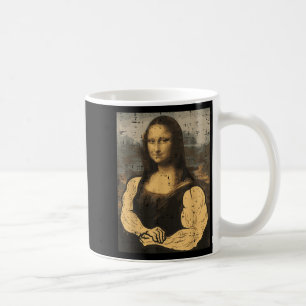 Gym Mona Lisa Muscle Fun Workout Fitness Bodybuild Coffee Mug