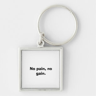 GYM Motivation Custom text And Light Brown Keychain
