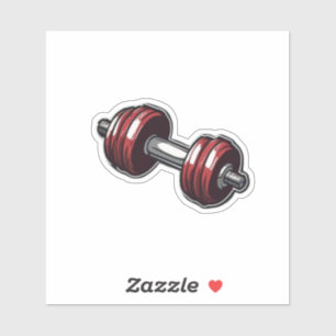Gym Motivation Dumbbell Sticker – Perfect for Fitn