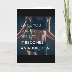 Gym Motivation For Women - Results - Workout Card