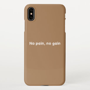 GYM Motivation quotes And Light Brown  iPhone XS Max Case