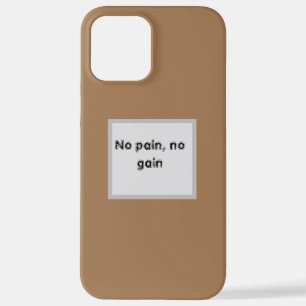 GYM Motivation quotes And Light Brown  iPhone 12 Pro Max Case