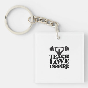 GYM motivational design Keychain