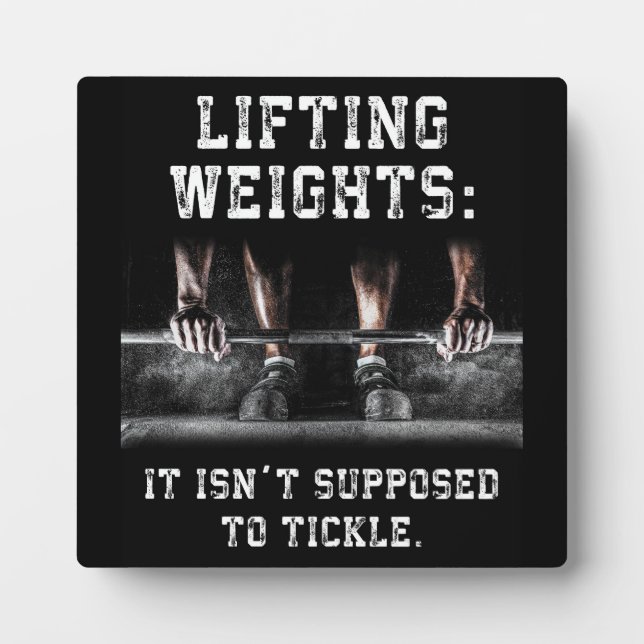 Gym Motivational Plaque (Front)