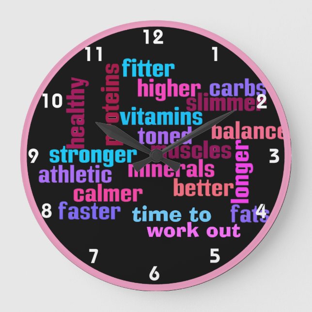 gym or sports motivational clock (Front)
