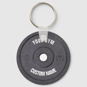 Gym Owner Curved Text Funny Keychain
