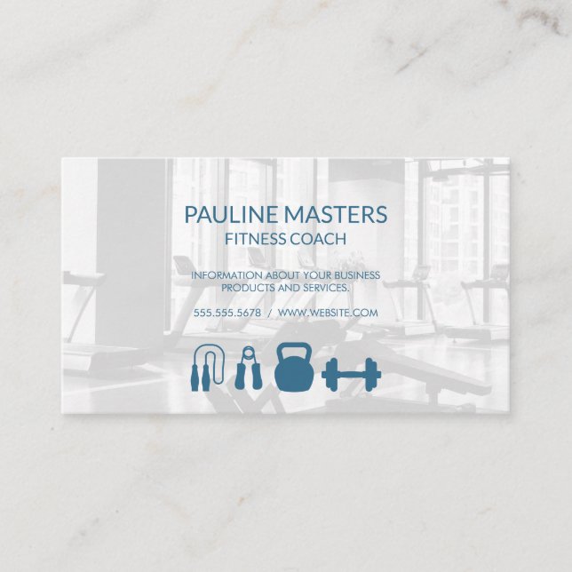 Gym Owner | Fitness Instructor | Personal Trainer Appointment Card (Front)