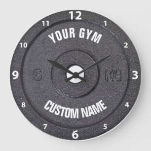Gym Owner or User Funny White Numbers Clock