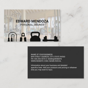 Gym   Personal Training Equipment Business Card