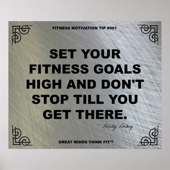 Gym Poster for Fitness Motivation #001 (Front)