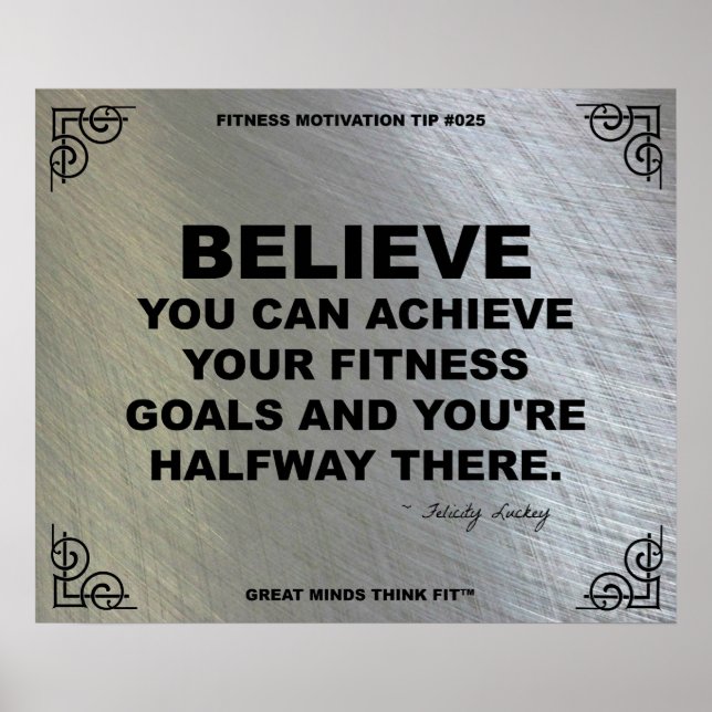 Gym Poster for Fitness Motivation #025 (Front)