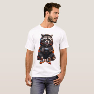 Gym Raccoon Beast Mode – Funny Fitness Animal Work T-Shirt