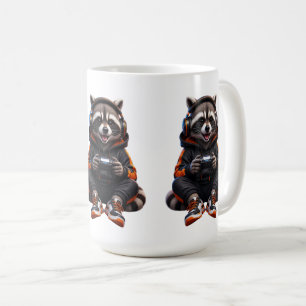 Gym Raccoon Beast Mode Mug – Funny Fitness Animal 