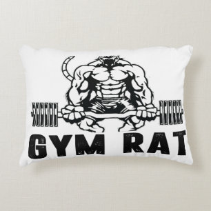 Gym Rat Accent Pillow